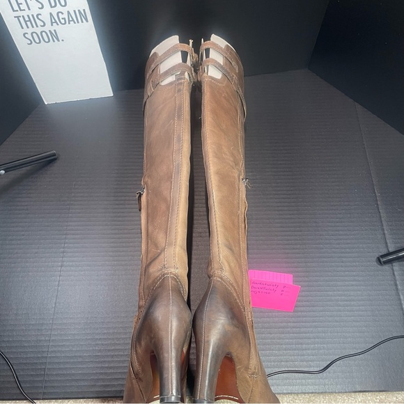 Sam Edelman OTK boots in taupe Like New PRICE IS FIRM WHICH MEANS NO DISCOUNTS - Picture 4 of 16